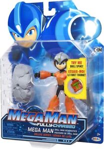MegaMan Fully Charged Deluxe Series Drill Man Schematics Action Figure NEW