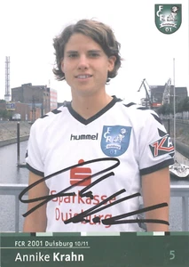 Annike Krahn - UH - FCR 01 Duisburg - original signiert Autogrammkarte 1635 A - Picture 1 of 1