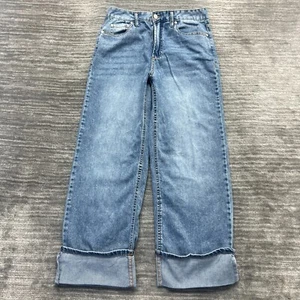 Oat New York Jeans Size 4/27 Womens Wide Leg High Rise Blue Denim - Picture 1 of 10
