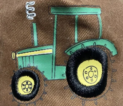 John Deere Hat Cap Boys Youth Flex Fit Embroidered Tractor Logo - Image 1 of 4