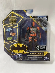 2021 Spin Master DEATHSTROKE Bat Tech 4" 1ST EDITION DC - Brand New & Sealed! - Picture 1 of 4