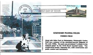 2001 FDC, SHIBE PARK, LEGENDARY BASEBALL FIELDS,ERROR COVER - Picture 1 of 1