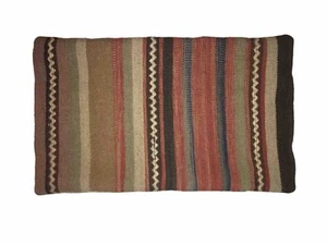 Pottery Barn Pillow Case Cover Wool Lumbar Southwest Kilim 16x26 Rectangle - Picture 1 of 6
