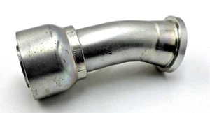 CAT Caterpillar AD55 1242068 Flange Head Hydraulic Hose Fitting Coupling Coupler - Picture 1 of 7