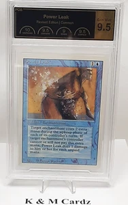 MTG - Revised - Power Leak - Graded - PCG 9.5 - Vintage - Picture 1 of 5