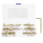  120 Pcs L-shaped Screw Hooks Small Screws Picture Frame Right Angle Photo