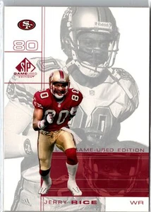 Jerry Rice 2001 SP Game Used Edition #77 San Francisco 49ers Very Good - Picture 1 of 2