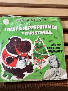 GAYLA PEEVEY I Want A Hippopotamus For Christmas COLUMBIA Graphic Art Vintage - Picture 1 of 12