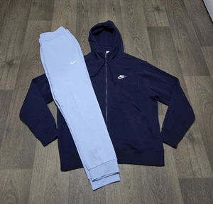 Nike tracksuit - Hooded Jacket & Joggers - Mens Medium - Navy Blue / Sky Blue - Picture 1 of 8