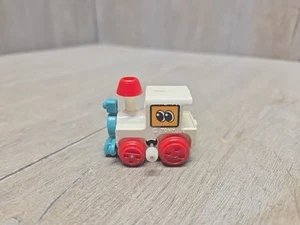Vintage TOMY Flip Floppers - White Locomotive Train Wind Up 2" Figure WORKS - Picture 1 of 6