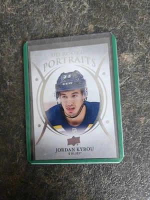 2018-19 Upper Deck Series 2 UD Portraits Rookie Jordan Kyrou Card# P-85 - Image 1 of 2