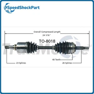 Front Left CV Axle Shaft fits 1993 1994-1997 Geo Prizm 1990-1993 Toyota Celica - Picture 1 of 1