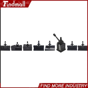 BXA 250-222 Wedge Type Tool Post For Lathe 10 - 15" With 7PC Tool Holders New - Picture 1 of 12