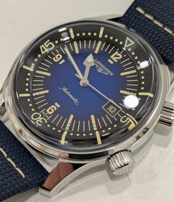 Reloj Longines Legend Diver 42 mm esfera azul para hombre L3.774.4.90.2 Foto 1 de 4