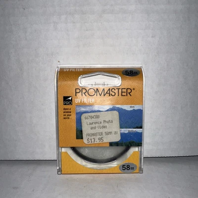 ProMaster UV Filter 58mm Camera Lens Canon Nikon Minolta Pentax - Image 1 of 3