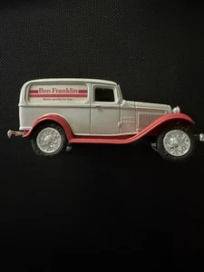 Vintage Ben Franklin bank Ertl 1932 Ford delivery van with key - Picture 1 of 8