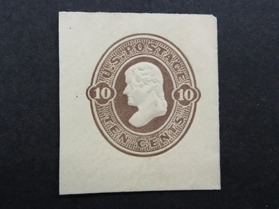 nystamps US Cut Square Stamp # U92 Mint H         N21x4220 - Image 1 of 2
