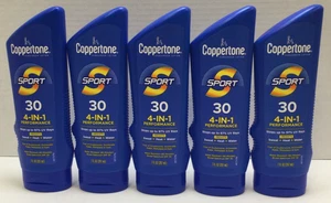 Coppertone Sport SPF 30 Sunscreen 7oz Water Resistant, NOV/2025, PACK OF 5 - Picture 1 of 3