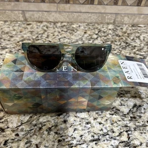 NEW Raen Sunglasses RAEN OPTICS AQUA W/ KALEIDOSCOPE  ASN-044-SMK - Picture 1 of 12