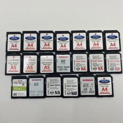 Lot of 20 SD Card Gps Navigation Map Cards - Locksmith Lot - As Is - Mix Brand - Image 1 of 4