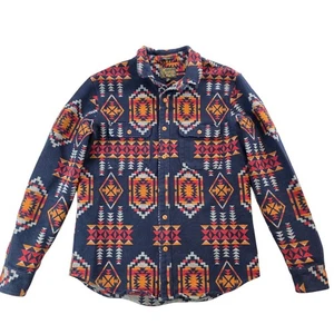 Lucky Brand Classic Fit Humbolt Shirt Aztec Southwestern Chore Shirt Shacket Md - Picture 1 of 13