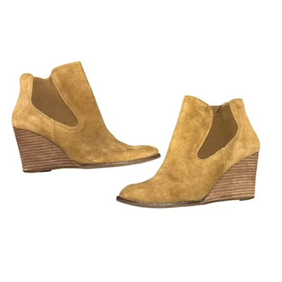 Lucky Brand Yamka на танкетке ботинок замши кожи ботильоны обувь женщин размер 9,5 М - Изображение 1 из 4