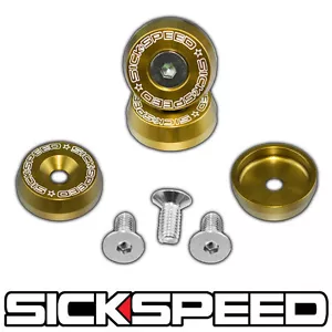 GOLD ANODIZED VALVE COVER WASHER KIT W/BOLTS FOR F SERIES F20C F22C ENGINE A - Picture 1 of 1
