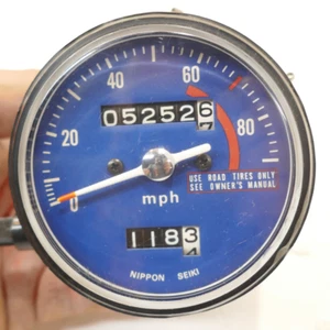 Honda MT 250 Elsinore 74 75 76 / Speedometer Assembly & Indicator Light Harness - Bild 1 von 13