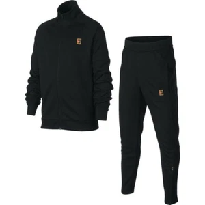  NikeCourt Warm Up Training Tracksuit Sz M Age 10-12 Yrs Black BV1093 010 - Picture 1 of 2