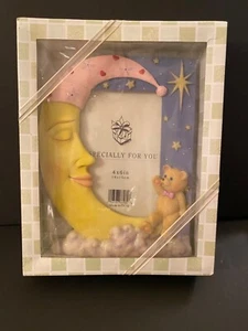 Baby Bilderrahmen 4x6" Mond und Teddy - Bild 1 von 1