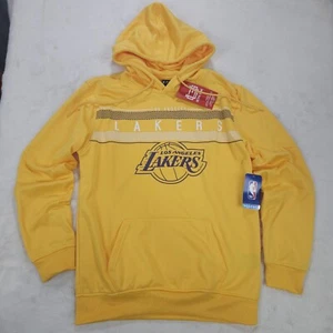 Ultra Game NBA Los Angeles Lakers Basketball Yellow Hoodie Men's Size Small - Picture 1 of 16