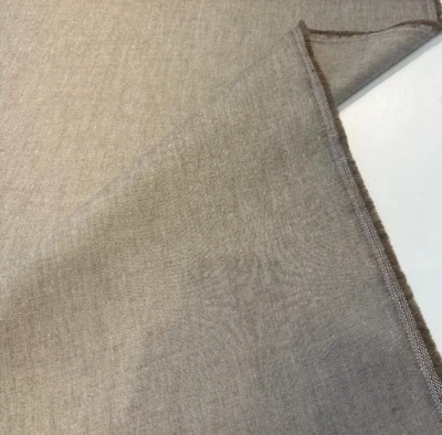 Comfy Cozy Linen Baby Alpaca Mocha Twill Drapery Upholstery Fabric By the Yard - Image 1 of 4