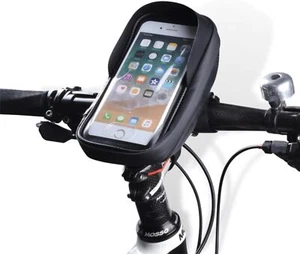 Bike Phone Front Frame Bag - Cycling Pouch -  Compatible for Phones Under 6.65” - Picture 1 of 5