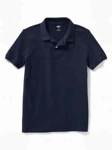 Old Navy Short Sleeve Polo Stretch Shirt Boy's XXL (18) Plus Blue 2-Pack ~ New - Picture 1 of 6