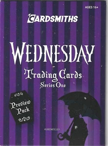 Wednesday Series 1 Trading Cards Preview Pack Cardsmiths SDCC The National SFC - Picture 1 of 2