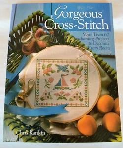 Softcover Book Gorgeous Cross-Stitch by Chris Ranking Over 60 Projects - Picture 1 of 12