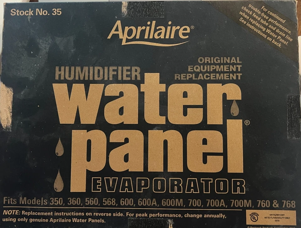 Aprilaire Water Panel Evaporator Stock No. 35 Fits 350 360 560 568 600 600A 600M - Image 1 of 1