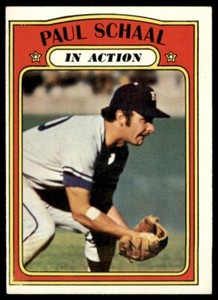 1972 Topps #178 Paul Schaal IA Royals EX-EXMINT *1711