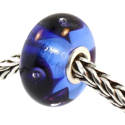 Auténticas burbujas de vidrio Trollbeads 61352 azul claro: 1 RETIRADO Foto 1 de 3