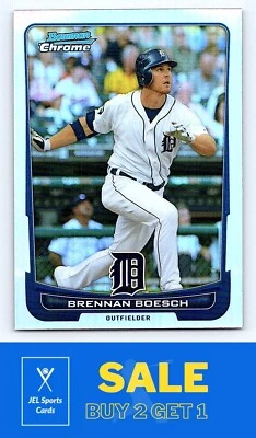 2012 Bowman Chrome Refractor #212 Brennan Boesch - Image 1 of 2