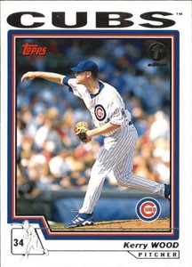 2004 Topps 1st Edition Chicago Cubs Baseball Card #590 Kerry Wood