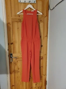 Women's PATRIZIA PEPE Pink Salmon Viscose Jumpsuit, Size 40, UK 10 - Picture 1 of 6