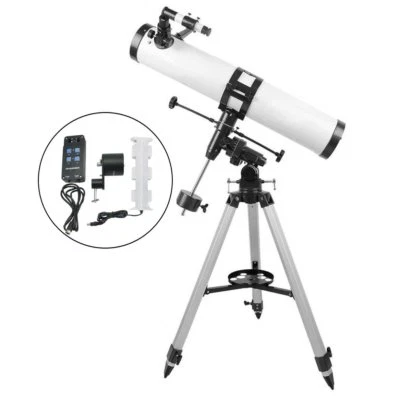 Visionking 114mm 900 Equatorial Mount Space Astronomical Telescope  Motor  - Image 1 of 4