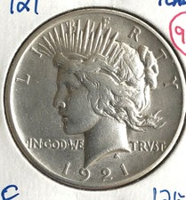 1921 peace dollar  XF