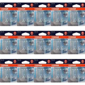 15X Osram 12V Con Base De Vidrio 12W Base W2X4.6D - Imagen 1 de 3