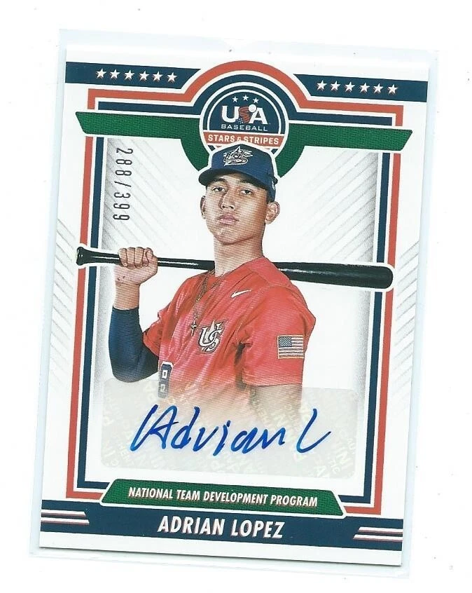 2022 USA Stars and Stripes-Adrian Lopez Rookie autograph /399 Team USA - Image 1 of 1