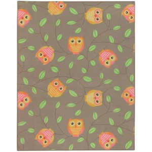Teppich Eulen Kinderteppich Happy Owls Spielteppich 133x170 cm beige braun (18,9 - Bild 1 von 2