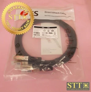 Q-4SPC03 FIBER STORE 40G QSFP+ TO 4X10G SFP+ DIRECT ATTACH CABLE 10FT NEW - Picture 1 of 5