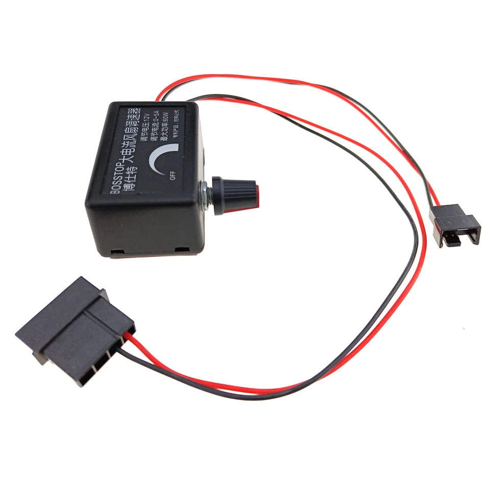Computer PC 3pin Fan Speed Controller 12V 5A 60W 1.5A 3A 4.8A Switch IDE Input - Image 1 of 4