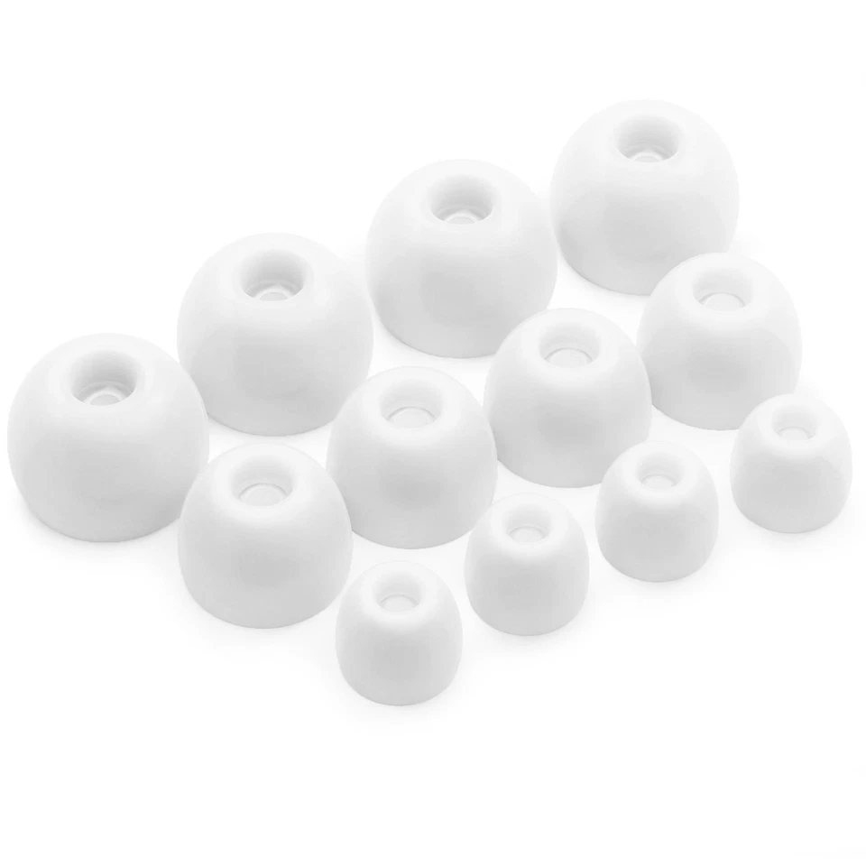 12 x Gommini Auricolari in Silicone per Samsung Galaxy Buds 2 Cuffie in Bianco - Immagine 1 di 4